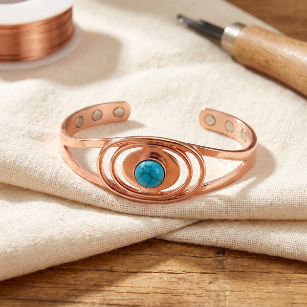 Evelyn's Sedge Copper Bracelet